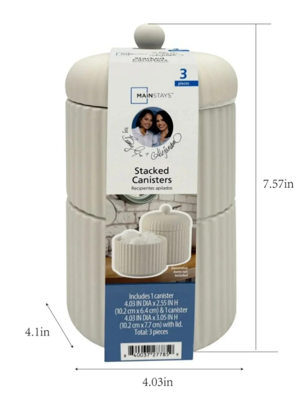 New 3 Piece Bathroom Canisters Containers Storage Canister Toiletries Personal H